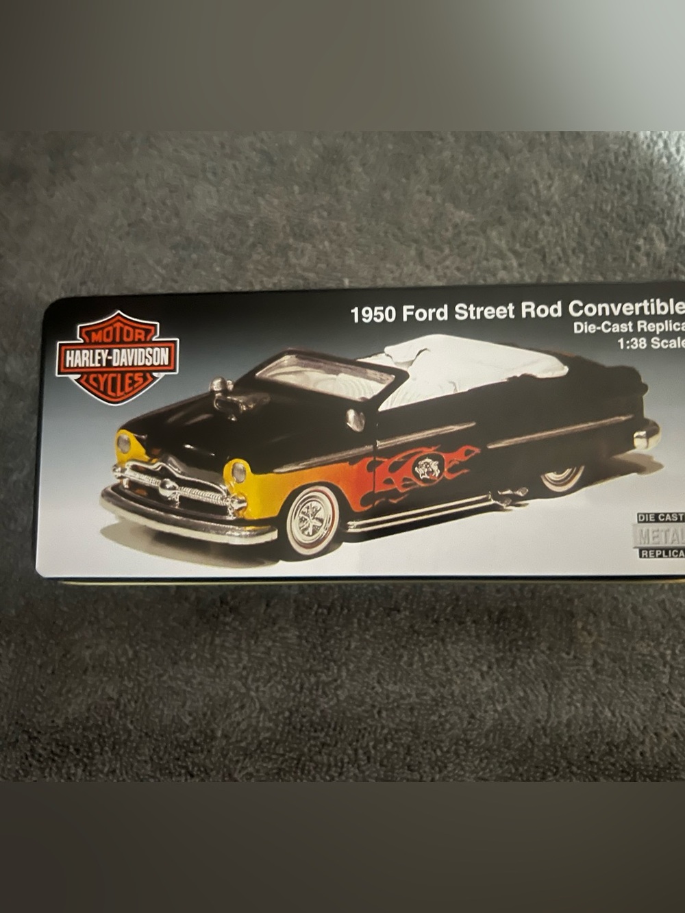 Harley-Davidson Edition 1950 Ford Street Rod Convertible in Tin Box